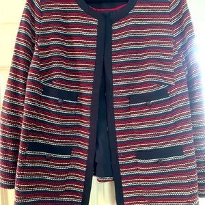 Talbots, 2x Knit Jacket Red, White & Blue
